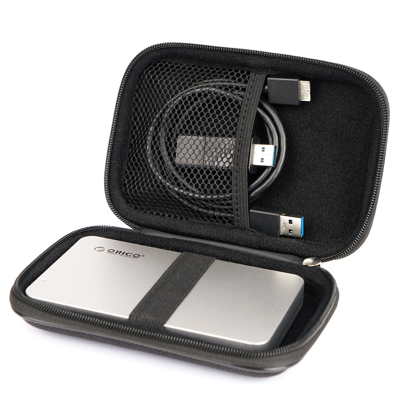 Orico PHD-25 Beskyttelsesetui til HDD / SSD 2,5 tommer, Sort