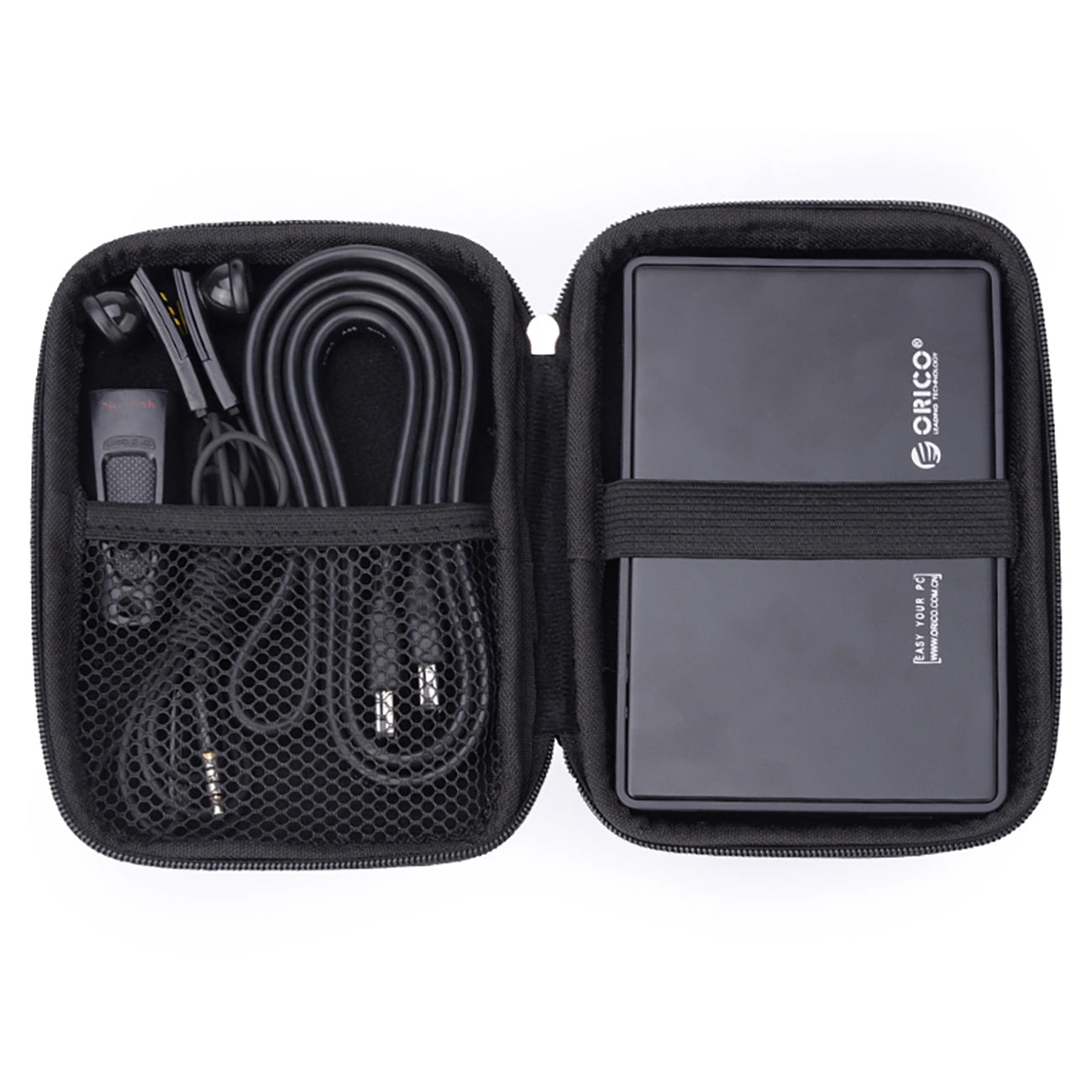 Orico PHD-25 Beskyttelsesetui til HDD / SSD 2,5 tommer, Sort