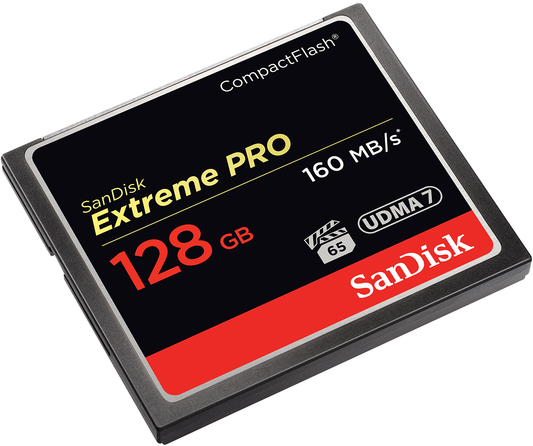 SanDisk Extreme Pro CompactFlash Hukommelseskort, 128Gb, UDMA 7 SDCFXPS-128G-X46