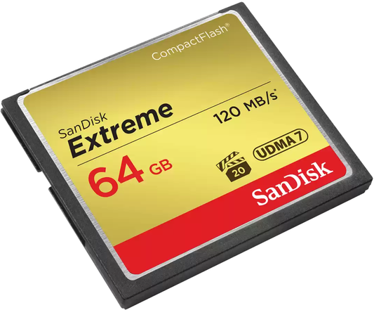 SanDisk Extreme CompactFlash hukommelseskort, 64Gb, UDMA 7 SDCFXSB-064G-G46