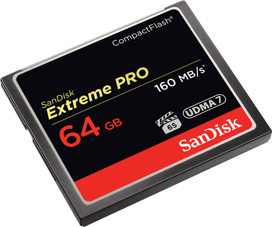 SanDisk Extreme Pro CompactFlash hukommelseskort, 64Gb, UDMA 7 SDCFXPS-064G-X46
