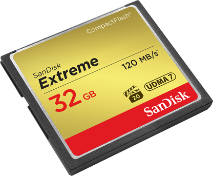 SanDisk Extreme CompactFlash hukommelseskort, 32Gb, UDMA 7 SDCFXSB-032G-G46