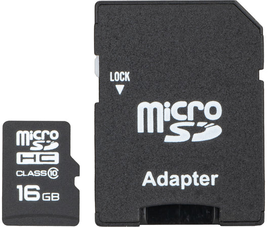 Emtec C10 Classic microSDHC hukommelseskort, 16Gb, Klasse 10, med adapter ECMSDM16GHC10CG