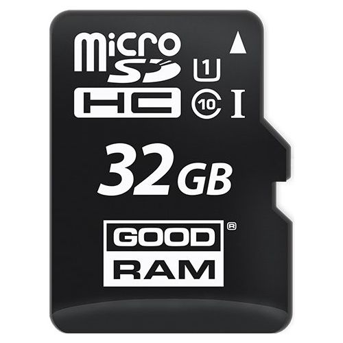 GoodRam microSDHC hukommelseskort, 32GB, Klasse 10 / UHS-1 U1, med adapter