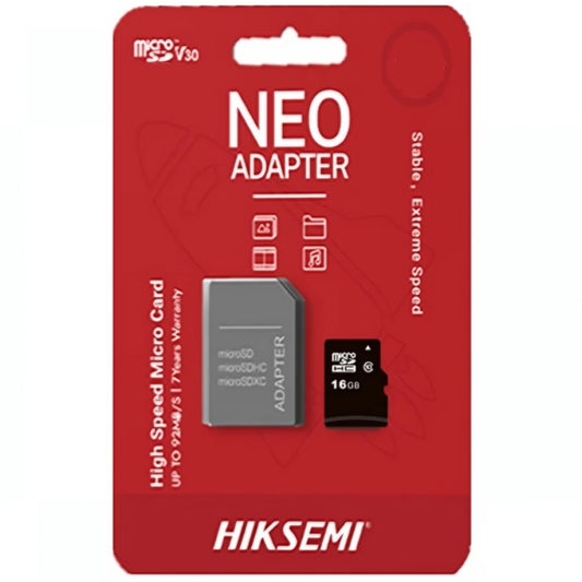 Hiksemi microSDHC hukommelseskort, 16Gb, Klasse 10, med adapter HS-TF-C1/16G/a