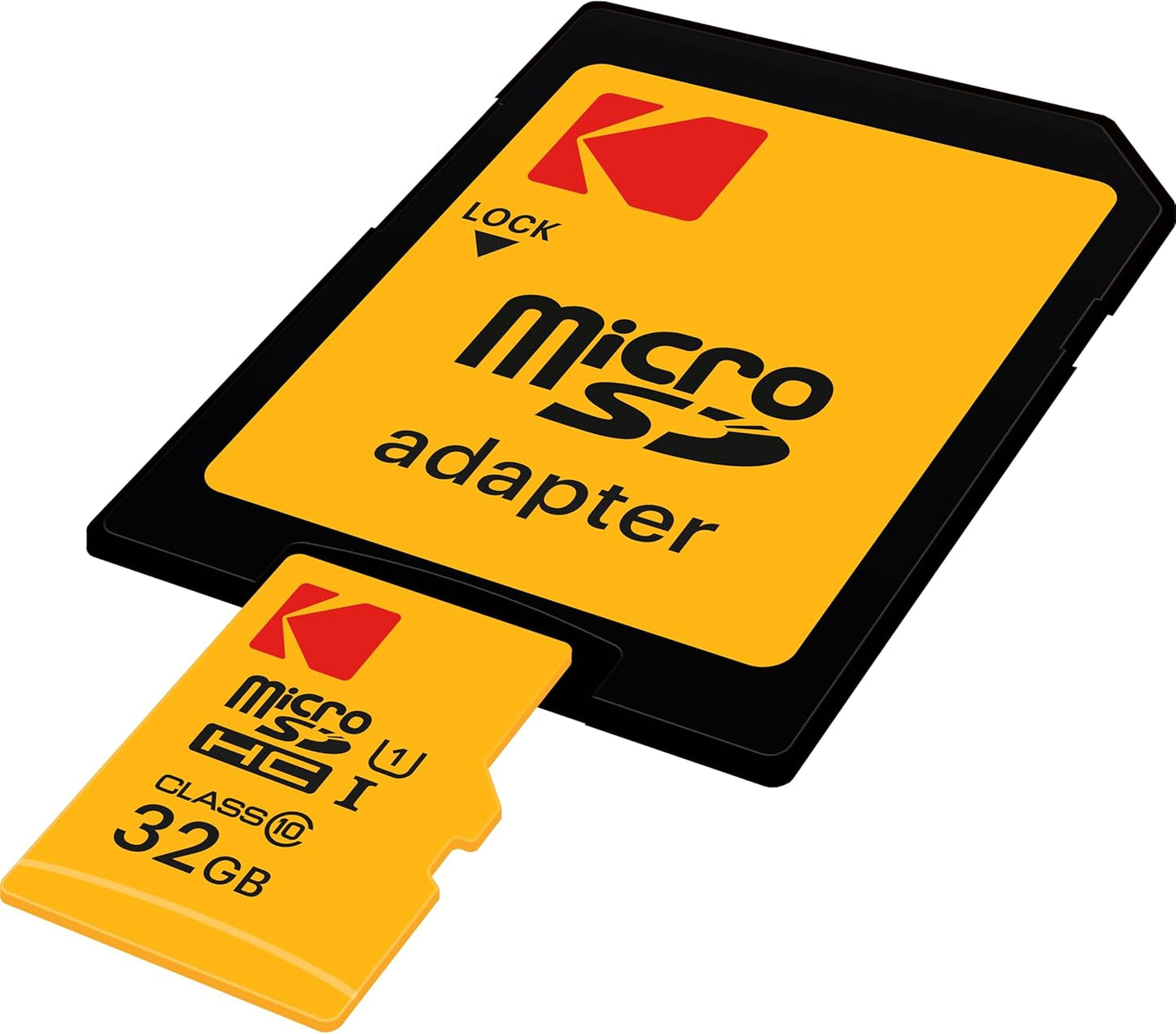 Kodak Premium Performance microSDHC hukommelseskort, 32Gb, Klasse 10 / UHS-1 U1, med adapter EKMSDM32GHC10K