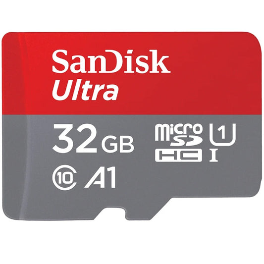 SanDisk Ultra Android A1 microSDHC-hukommelseskort, 32GB, Klasse 10 / UHS-1 U1, med adapter SDSQUA4-032G-GN6MA