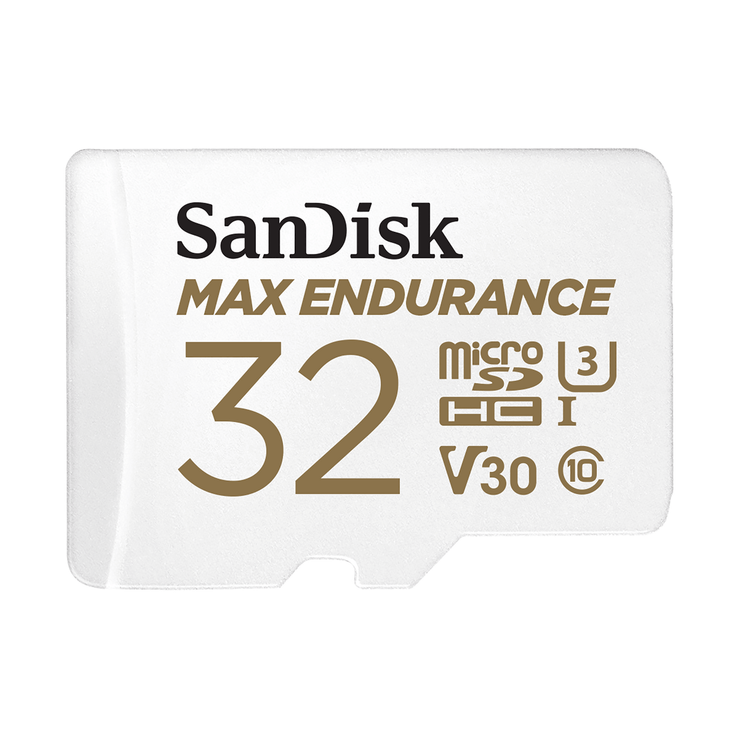 SanDisk MAX Endurance microSDHC Memory Card, 32Gb, Class 10 / UHS-1 U3, With Adapter SDSQQVR-032G-GN6IA