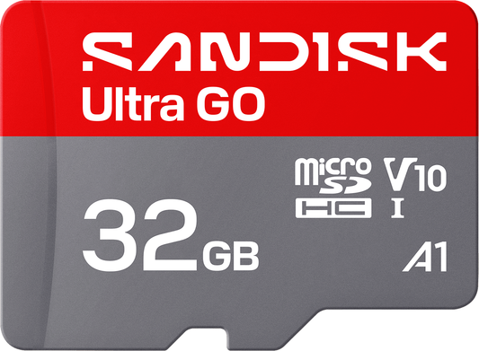 SanDisk Ultra GO Android A1 microSDHC hukommelseskort, 32GB, Klasse 10 / UHS-1 U1 SDSQUGN-032G-GN6MN