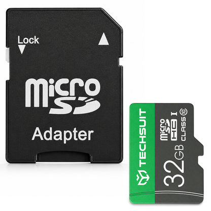 Techsuit THCM11 microSDHC-hukommelseskort, 32 GB, klasse 10, med adapter