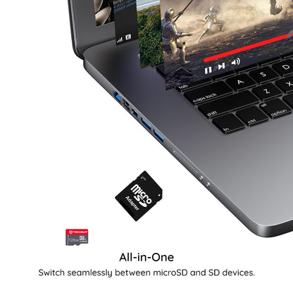 Techsuit THCM11 microSDHC-hukommelseskort, 32 GB, klasse 10, med adapter