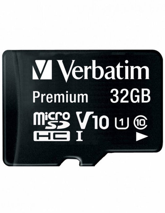 Verbatim microSDHC hukommelseskort, 32Gb, Klasse 10 / UHS-1 U1, med adapter