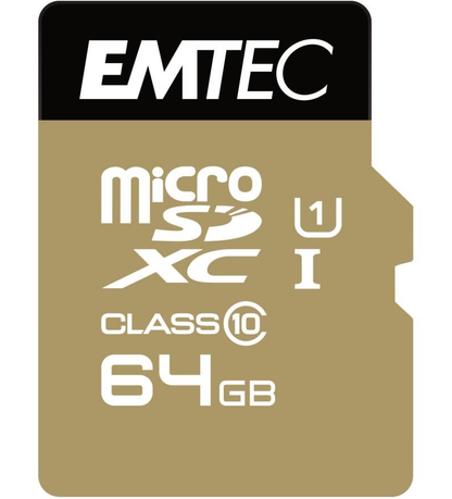 Emtec Speedin Pro Android A1 microSDXC hukommelseskort, 64Gb, Klasse 10 / UHS-1 U3, med adapter ECMSDM64GXC