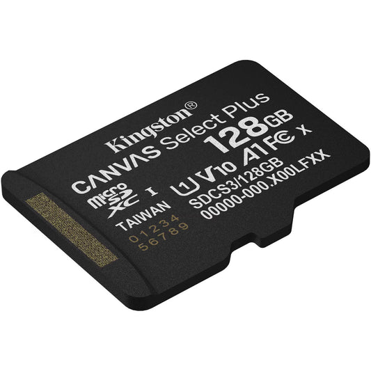 Kingston Canvas Select Plus Android A1 microSDXC hukommelseskort, 128Gb, Klasse 10 / UHS-1 U1 SDCS3/128GBSP