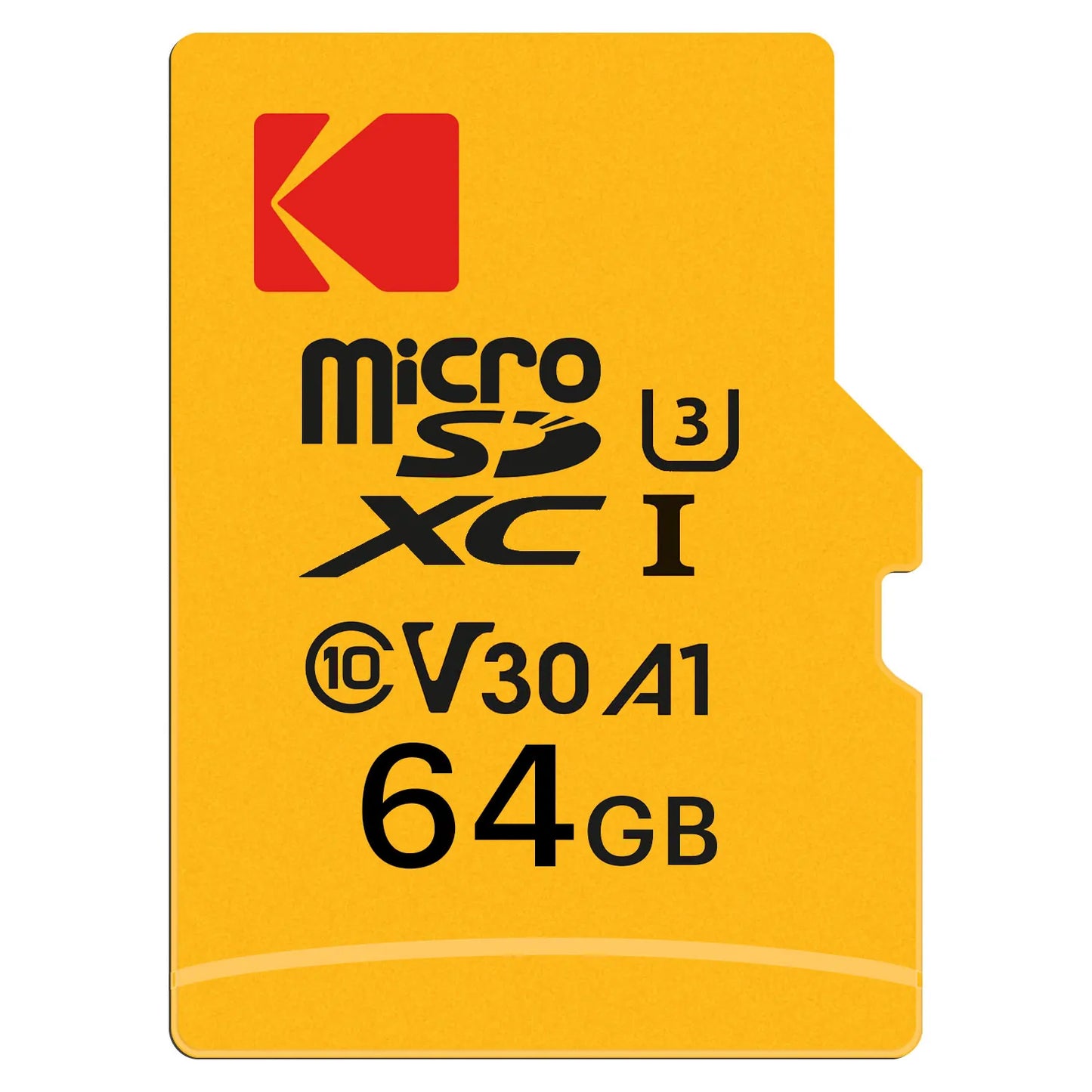 Kodak Ultra Performance microSDXC hukommelseskort, 64Gb, Klasse 10 / UHS-1 U3, med adapter EKMSDM64GXC10HPRK