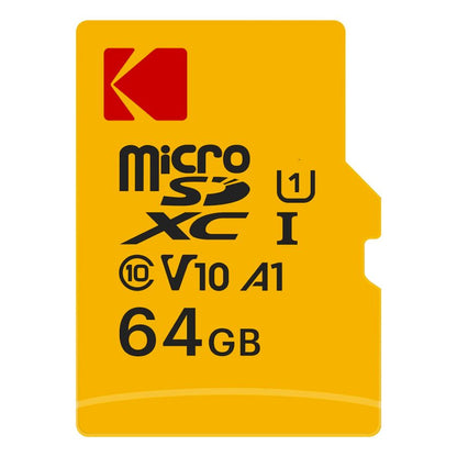 Kodak microSDXC hukommelseskort, 64Gb, Klasse 10 / UHS-1 U1, med adapter EKMSDM64GXC10K