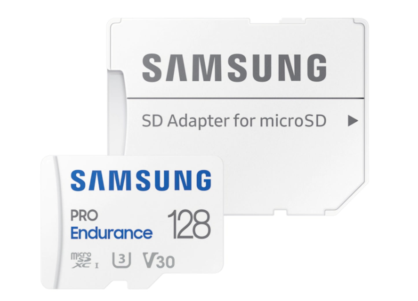 Samsung PRO Endurance microSDXC hukommelseskort, 128Gb, Klasse 10 / UHS-1 U3, med adapter MB-MJ128KA/EU