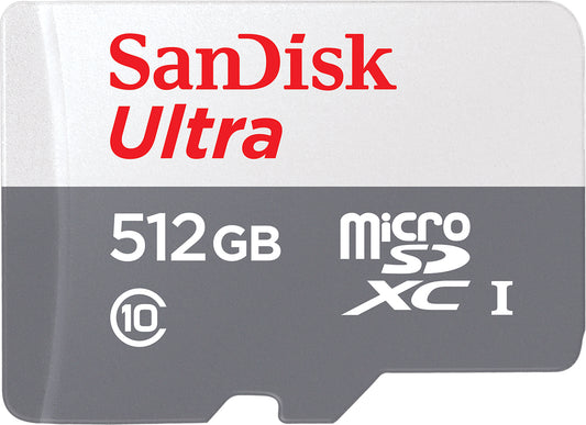 SanDisk Ultra microSDXC hukommelseskort, 512Gb, Klasse 10 SDSQUNR-512G-GN3MN