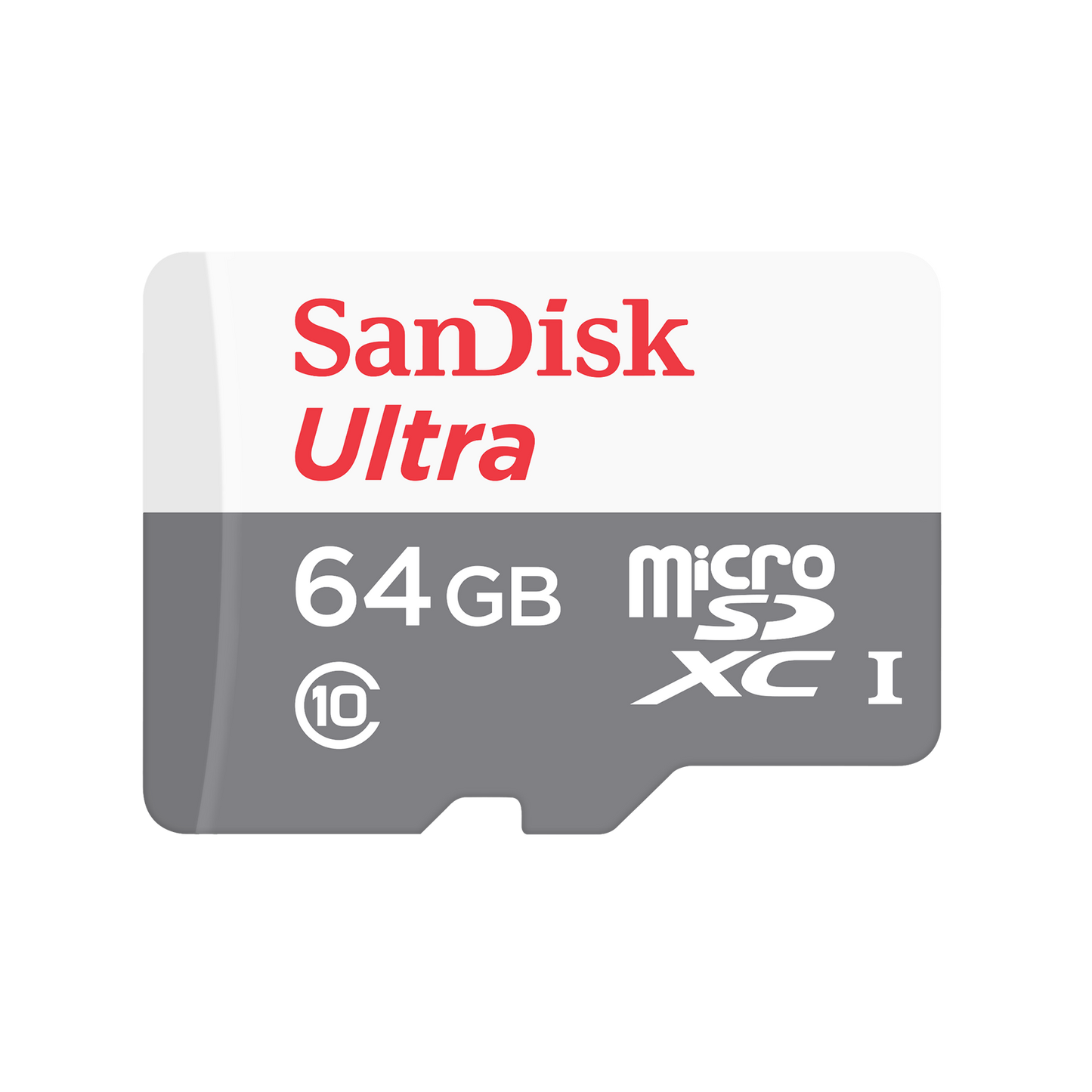 SanDisk Ultra microSDXC hukommelseskort, 64GB, Klasse 10, med adapter SDSQUNR-064G-GN6TA