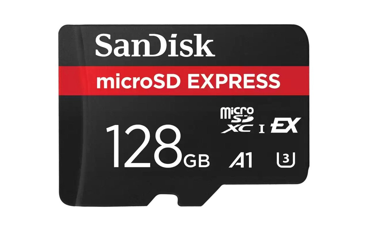 SanDisk Express microSDXC hukommelseskort, 128Gb, Klasse 10 / UHS-1 U3 SDSQXFN-128G-GN4NN