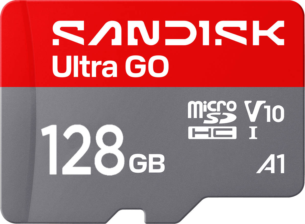 microSDXC SanDisk Ultra GO Android A1 hukommelseskort, 128Gb, Klasse 10 / UHS-1 U1 SDSQUGN-128G-GN6MN