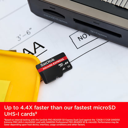 SanDisk Express microSDXC hukommelseskort, 256Gb, Klasse 10 / UHS-1 U3 SDSQXFN-256G-GN4NN