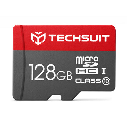 Techsuit microSDXC hukommelseskort THCM26, 128Gb, Klasse 10, med adapter