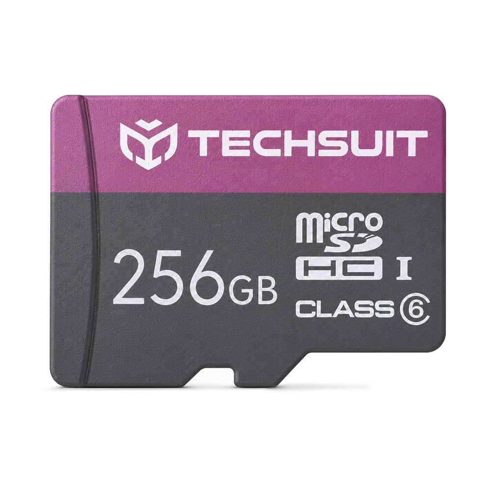 Techsuit microSDXC hukommelseskort THCM27, 256Gb, Klasse 6, med adapter