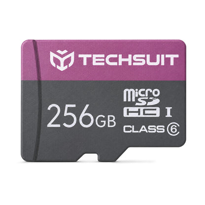 Techsuit microSDXC hukommelseskort THCM27, 256Gb, Klasse 6, med adapter