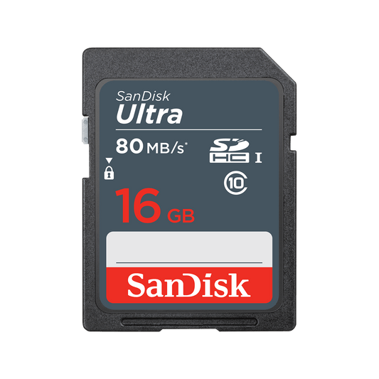 SDHC SanDisk Ultra hukommelseskort, 16GB, Klasse 10 SDSDUNS-016G-GN3IN