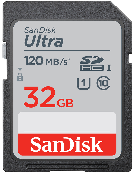 SDHC-hukommelseskort SanDisk Ultra, 32Gb, Klasse 10 / UHS-1 U1 SDSDUN4-032G-GN6IN