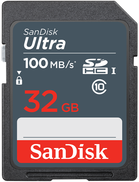 SDHC-hukommelseskort SanDisk Ultra, 32Gb, Klasse 10 SDSDUNR-032G-GN3IN