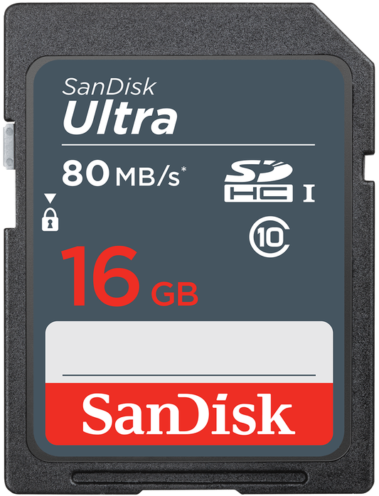 SDHC SanDisk Ultra hukommelseskort, 16GB, Klasse 10 SDSDUNS-016G-GN3IN