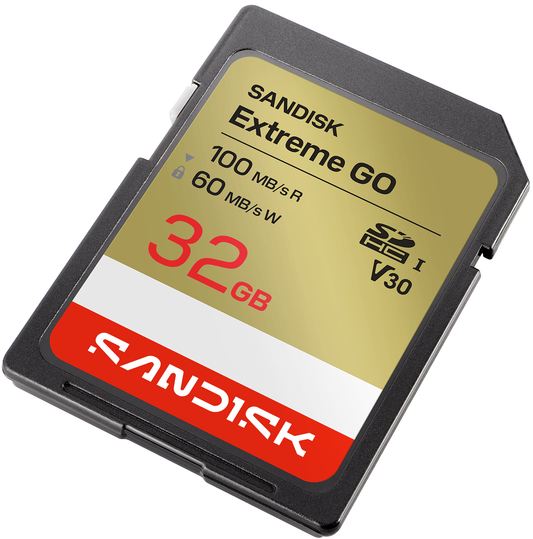 SDHC Hukommelseskort SanDisk Extreme Go, 32Gb, Klasse 10 / UHS-1 U1 SDSDXGN-032G-GNCIN