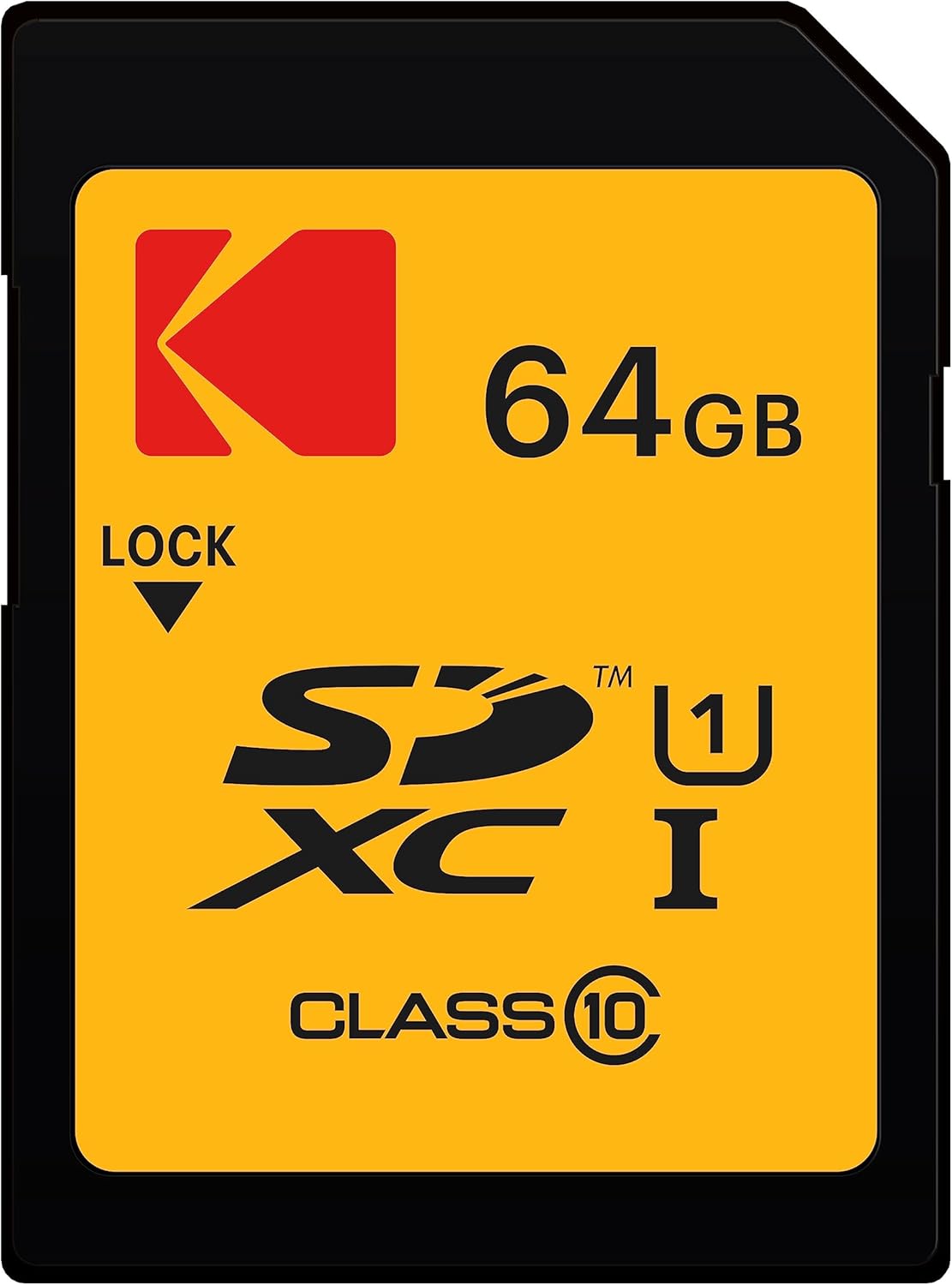 SDXC Kodak hukommelseskort, 64Gb, Klasse 10 / UHS-1 U1 EKMSD64GXC10K