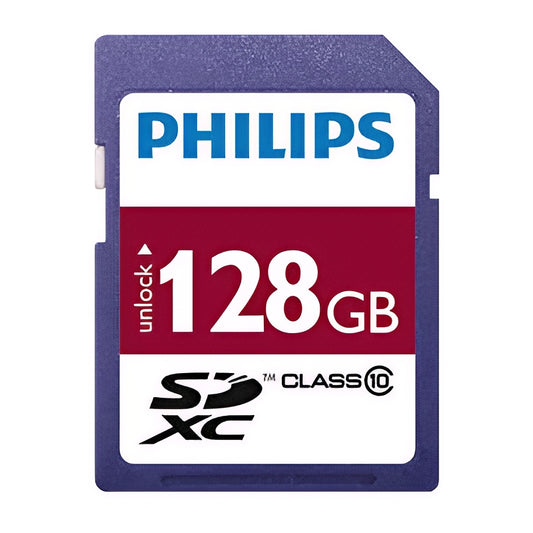 Philips SDXC Hukommelseskort, 128Gb, Klasse 10 FM12SD55B/10