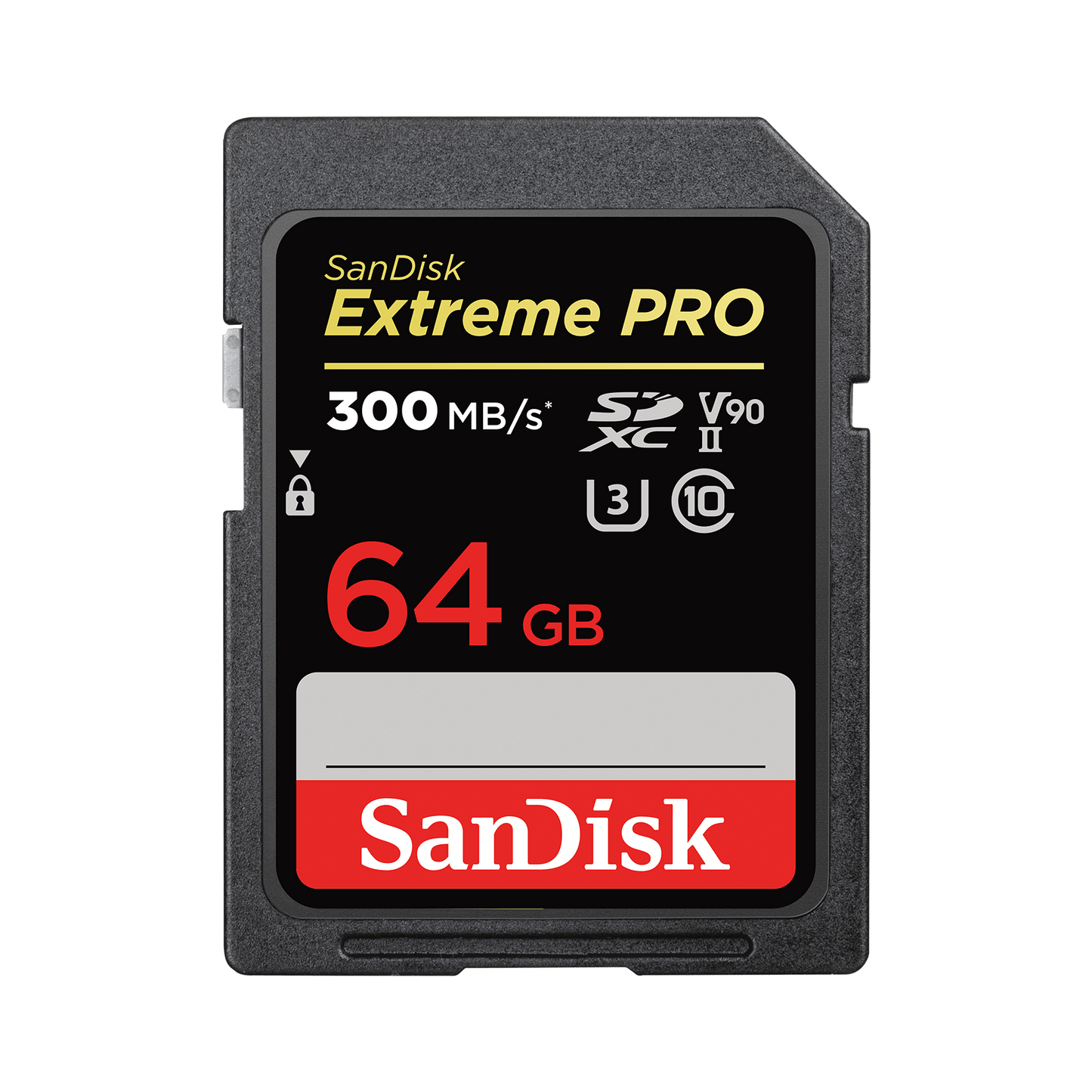 SDXC-hukommelseskort SanDisk Extreme Pro, 64Gb, Klasse 10 / UHS-1 U3 SDSDXXU-064G-GN4IN