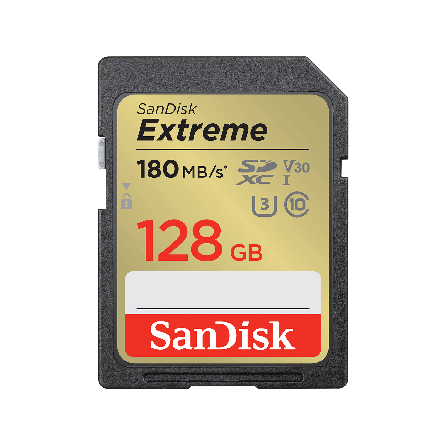 SDXC SanDisk Extreme hukommelseskort, 128Gb, Klasse 10 / UHS-1 U3 SDSDXVA-128G-GNCIN