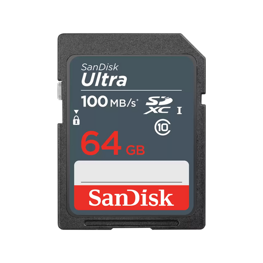 SDXC SanDisk Ultra hukommelseskort, 64Gb, Klasse 10 SDSDUNR-064G-GN3IN