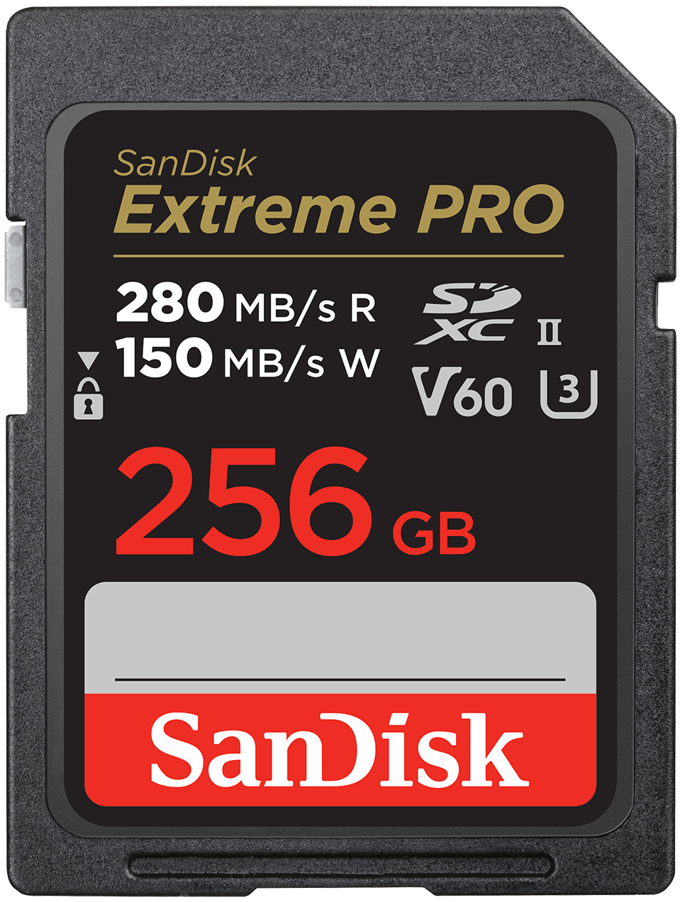 SDXC SanDisk Extreme Pro hukommelseskort, 256Gb, Klasse 10 / UHS-2 U3 SDSDXEP-256G-GN4IN