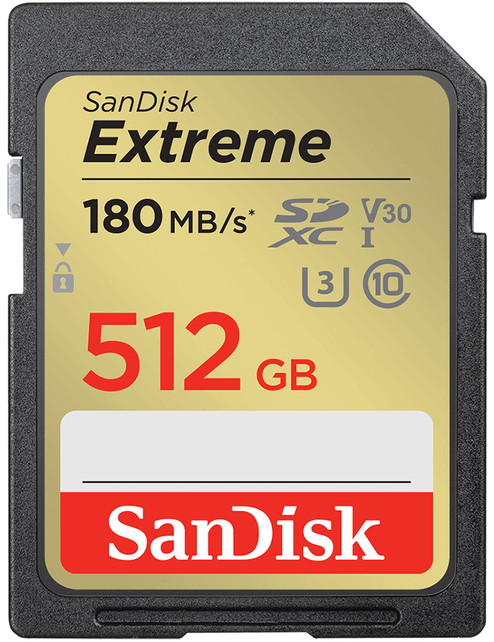 SanDisk Extreme SDXC Hukommelseskort, 512Gb, Klasse 10 / UHS-1 U3 SDSDXVV-512G-GNCIN
