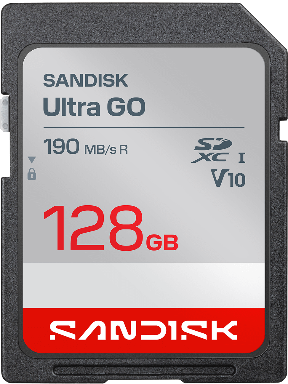 SanDisk Ultra GO SDXC-hukommelseskort, 128 GB, klasse 10 / UHS-1 U1 SDSDUGN-128G-GN6IN