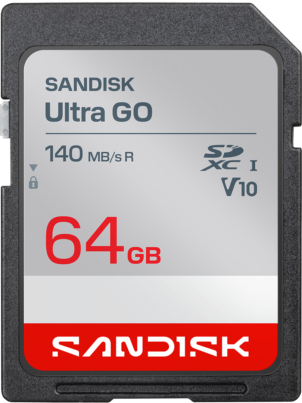 SanDisk Ultra GO SDXC Memory Card, 64GB, Class 10 / UHS-1 U1 SDSDUGN-064G-GN6IN
