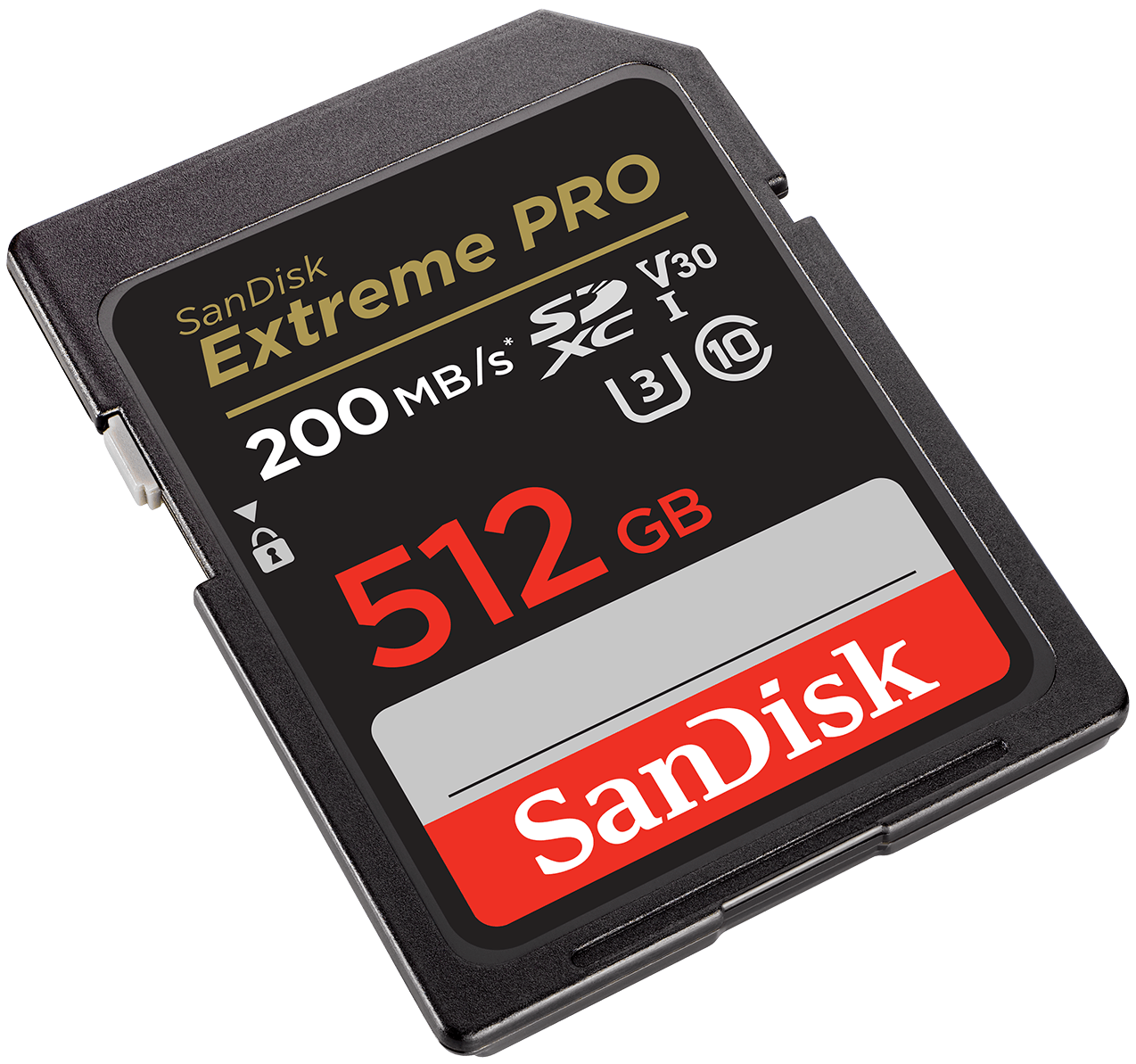 SDXC SanDisk Extreme Pro hukommelseskort, 512Gb, Klasse 10 / UHS-1 U3 SDSDXXD-512G-GN4IN