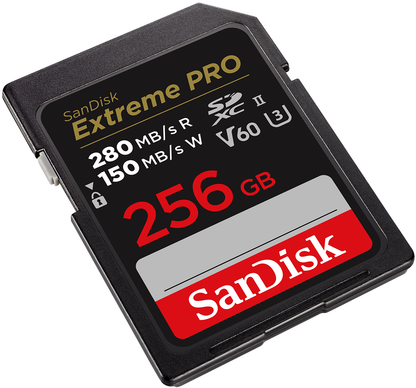 SDXC SanDisk Extreme Pro hukommelseskort, 256Gb, Klasse 10 / UHS-2 U3 SDSDXEP-256G-GN4IN