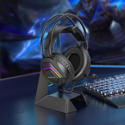 Gaming Headset 3,5 mm Borofone BO105 Thunder, RGB, 2m, Sort