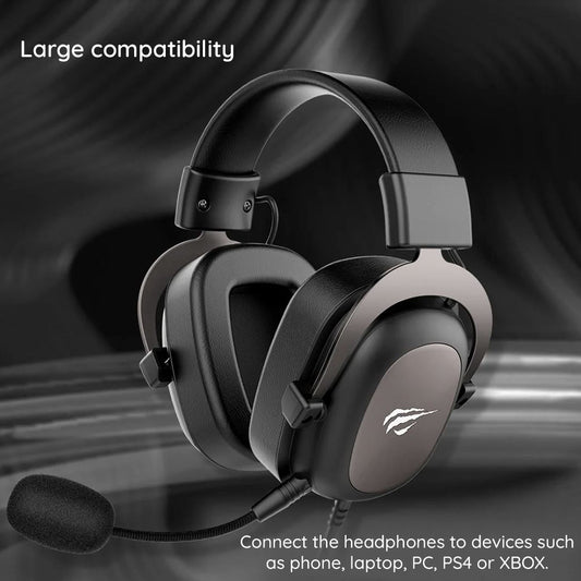 Gaming Headset 3.5mm HAVIT H2002D, 2m, Grøn