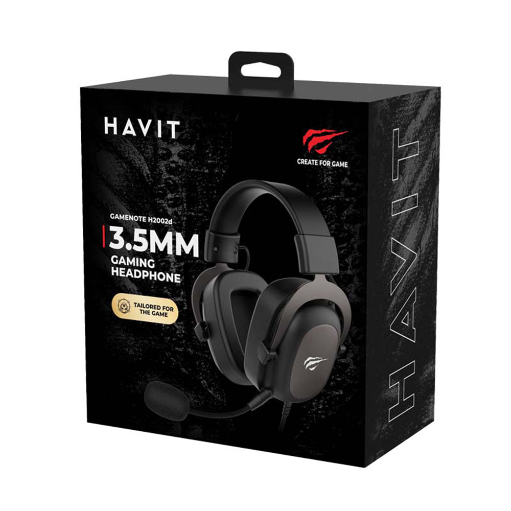 Gaming Headset 3.5mm HAVIT H2002D, 2m, Grøn