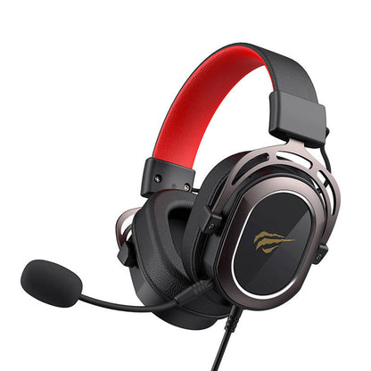Gaming Headset 3.5mm HAVIT H2008d, 2m, Sort Rød