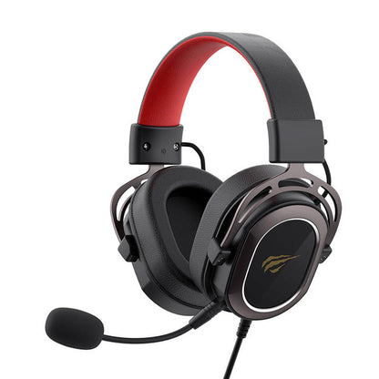 Gaming Headset 3.5mm HAVIT H2008d, 2m, Sort Rød